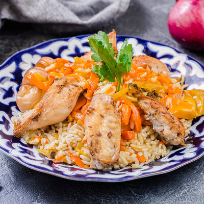 Плов по-самаркандски с курицей в Сахара по цене 940 ₽