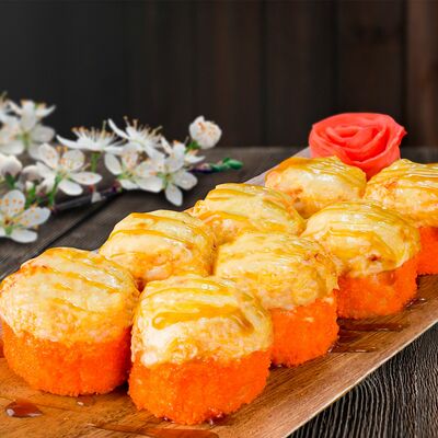 Запеченный ролл Камчатка в Вкусные Суши Premium по цене 599