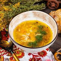 Лапша деревенская с домашней курочкой в Вельможа