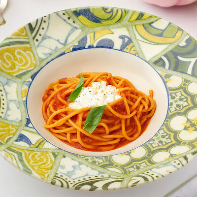 Паста Помодоро с сыром страчателла в Osteria Dolce по цене 300 ₽