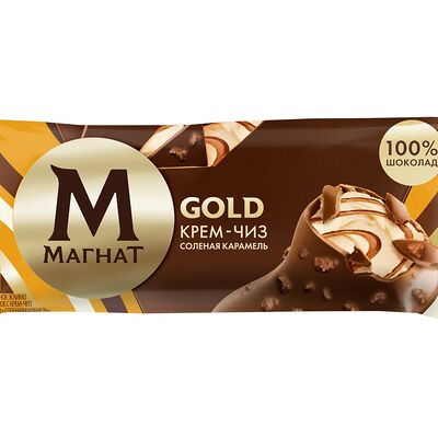 Мороженое Магнат Gold соленая карамельв Ура! Мороженое! по цене 210 ₽