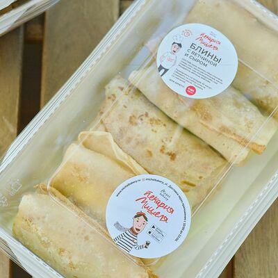 Пф Блины с ветчиной и сыром 5 шт в Пекарня Мишеля по цене 720 ₽