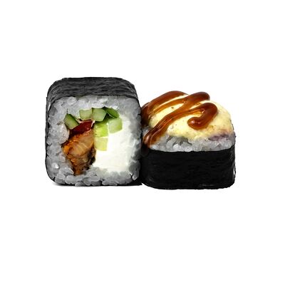 Ролл Запеченный с лососем в Оригами по цене 369 ₽