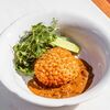Пожарская котлета c грибным соусом и малосольным огурцом в Brasserie Lambic по цене 860