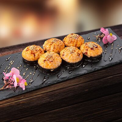 Запеченный гребешок Lux в Суши Рай по цене 900 ₽