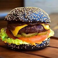 Блэк чизбургер в Мясорубка Angus
