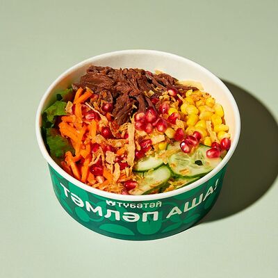 Салат с кониной и гранатом в Тюбетей по цене 448 ₽