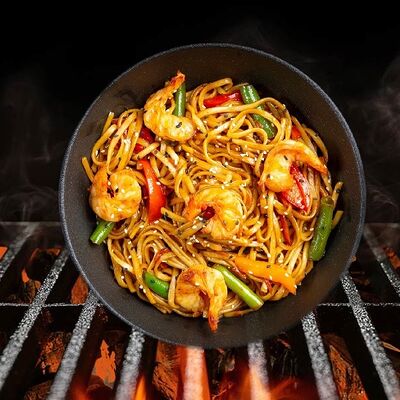 Удон с креветкой в терияки-соусе в Время есть по цене 399 ₽