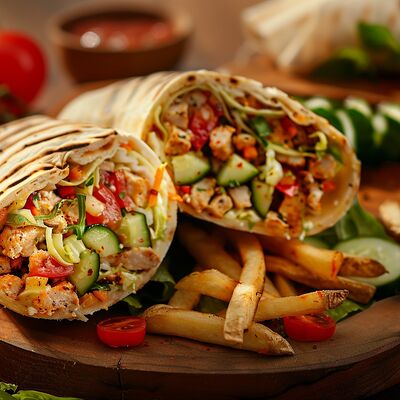 Шаурма овощная в Комета Вкуса - Шаурма по цене 360 ₽