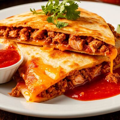 Кесадилья с лососем в Mexico по цене 360 ₽