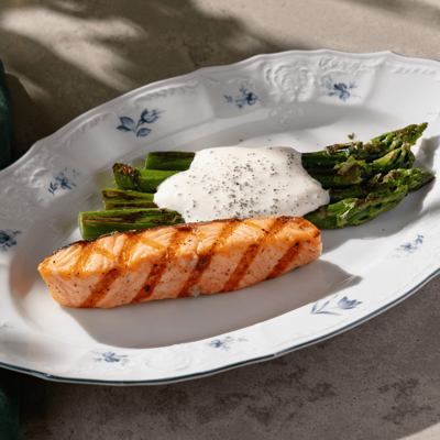 Филе лосося со спаржей в Bona по цене 1750 ₽