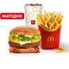 Монблан Бургер Большой МакКомбо в Макдоналдс по цене 338