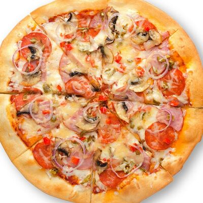 Пицца Мексиканская на тонком тестев Лосось Культура Бар по цене 749 ₽