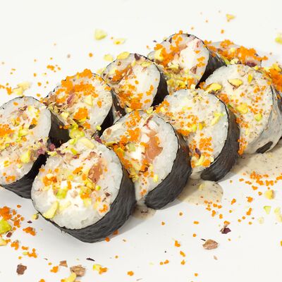 Лонг-Ролл с тигровыми креветками в Hot-Pizza по цене 649 ₽