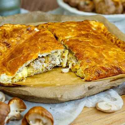 Пирог с грибами в Пирог за часок по цене 1190 ₽