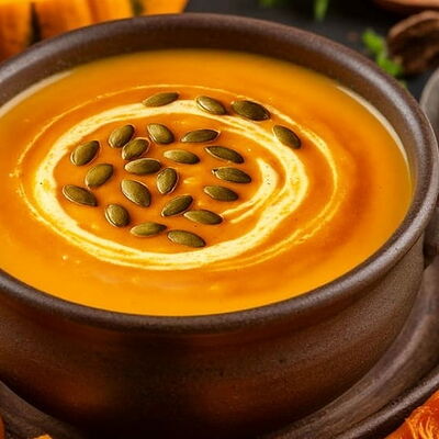 Тыквенный крем суп в ЭкоРолл по цене 562 ₽