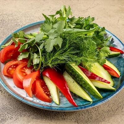 Свежие кубанские овощи в У рыбака по цене 550 ₽