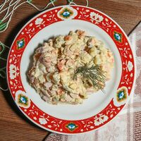 Салат Оливье в Горбуфет Шашлычная