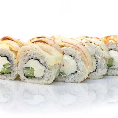 Филадельфия с Креветкой в ДАБЛ Роллы Пицца по цене 579 ₽