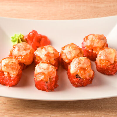 Ролл маасдам с лососем в Суши Рай по цене 670 ₽