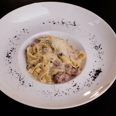 Паста Карбонара в ЛукоСу по цене 595 ₽