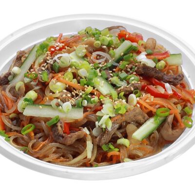 Чапче с мясом (Фунчоза жареная) в Kuksu House по цене 650 ₽