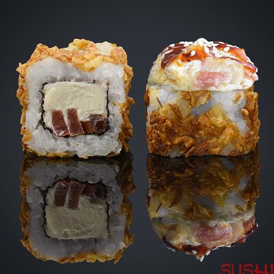 Запеченный бекон в луке в Sushi Boom по цене 348 ₽