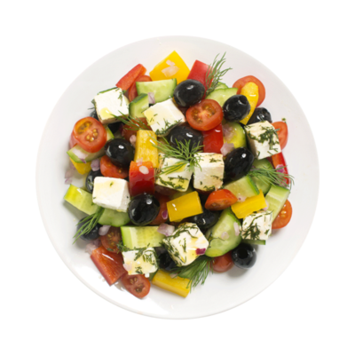 Салат по-гречески в Азбука Вкуса Экспресс Меню по цене 350 ₽
