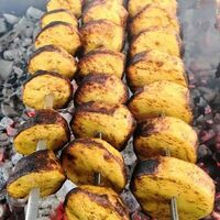 Шашлык из картофеля в Пандок