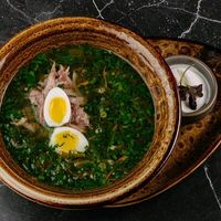 Красный борщ по-мегрельски с томлёной индейкой в Бумбараш