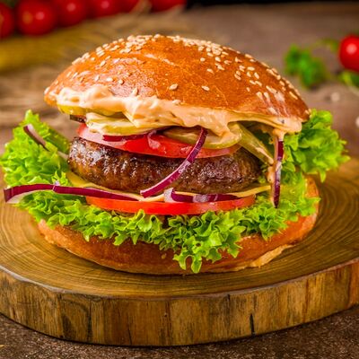 Шеф бургер в Пицца Сар & Шаурма по цене 600 ₽