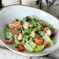 Шпинат с лососем, креветками гриль и тайской заправкойв ФедяДичь