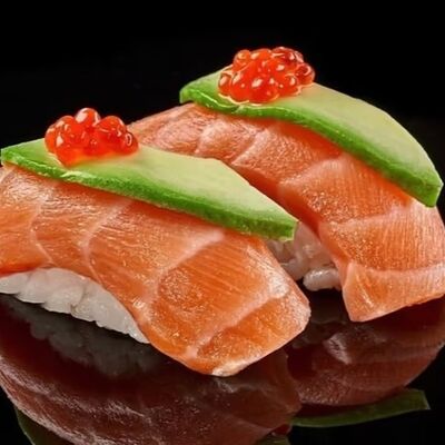 Нигири с лососем в YAMAKASI DZEN SUSHI по цене 369 ₽