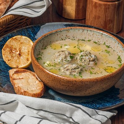 Юверлакя суп с мясными фрикадельками в Греческая таверна Порто Миконос по цене 520 ₽