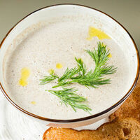 Крем-суп из шампиньонов с трюфельным маслом в Бар Пиф-Паф