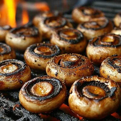 Шампиньоны на мангале в Panorama по цене 350 ₽