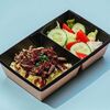 Сундук с кониной с картофельным пюре на сливках и овощами в Тюбетей по цене 748