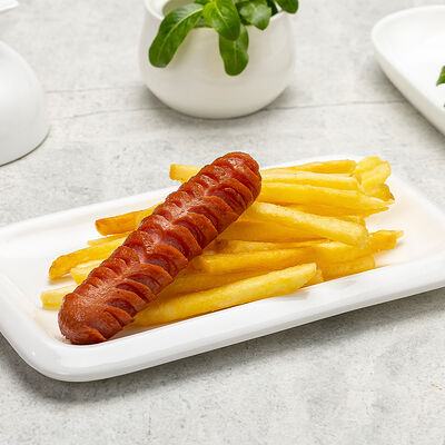 Картошка фри с сосиской в BambookCafe по цене 290 ₽