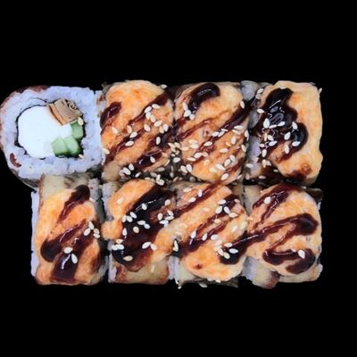 Запеченный ролл Канадав Суши Панда по цене 699 ₽