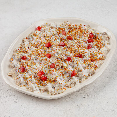 Бабагануш с дуккой, кинзой и зернами граната в Shulman Kitchen по цене 600 ₽