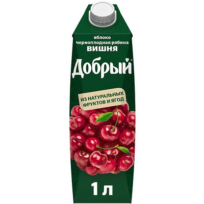 Сок Добрый Вишня-яблоко-черноплодная рябина-вишня в Крафт & Бургер по цене 390 ₽