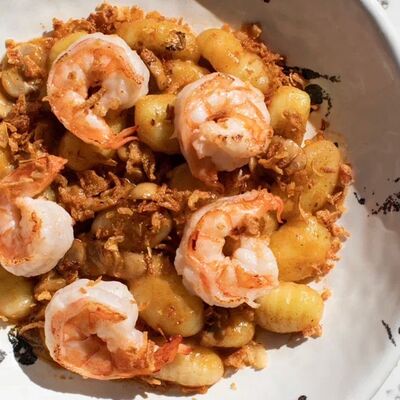 Ньокки с креветкой в Here sushi по цене 1250 ₽