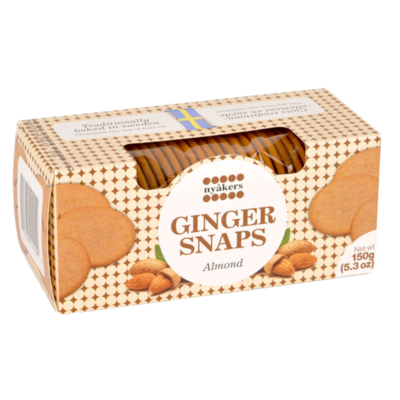 Печенье имбирное с миндалем, Nyakers в Азбука Вкуса Экспресс Меню по цене 215 ₽