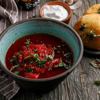 Борщ постный в Двор Помидор