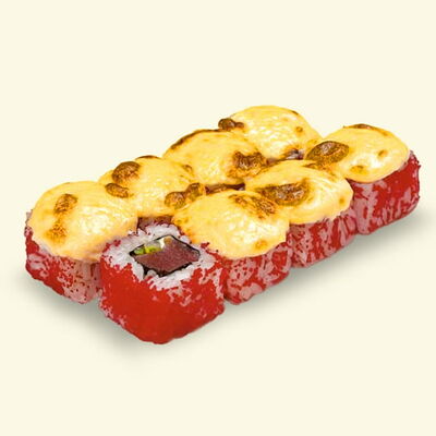 Ролл Калифорния с тунцом Запеченная в Khaki Sushi по цене 472 ₽