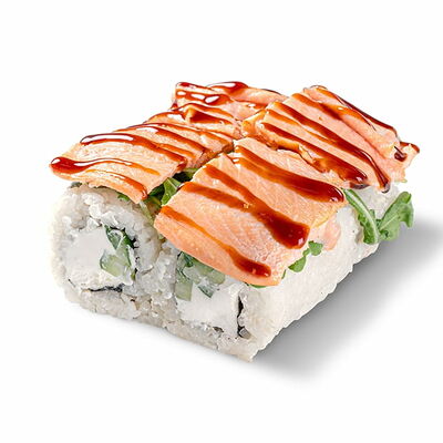 Топ ролл с Лососем в Некруглая пицца и роллы по цене 731 ₽