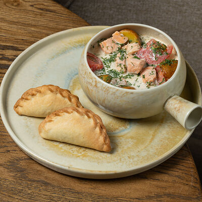 Скандинавская уха с расстегаемв БарТо по цене 1092 ₽