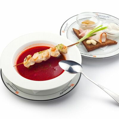 Борщ по-сибирски в Шашлыкоff по цене 370 ₽