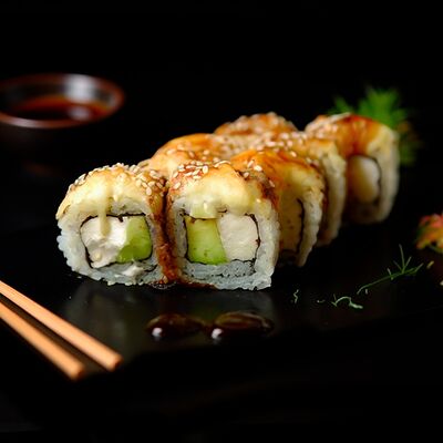 Ролл Печеный угорь в АКАРИ SUSHI по цене 726 ₽