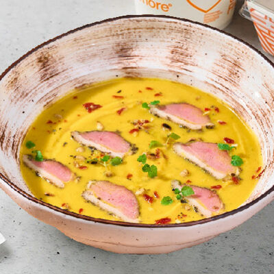 Тыквенный суп с пастрами из утки в iL Патио по цене 16 р.